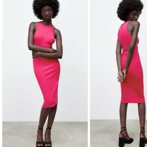 Zara Hot Pink tank dress